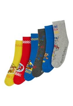 ONOMATO! Paw Patrol Chase Marshall Rubble Kinder Jungen Socken Set 6 Paar (DE/NL/SE/PL, Numerisch, 27, 30, Regular) von ONOMATO!