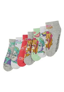 ONOMATO! Paw Patrol Skye Everest Kinder Mädchen Seaker-Socken Set 7 Paar (DE/NL/SE/PL, Numerisch, 23, 26, Regular) von ONOMATO!