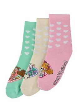 ONOMATO! Paw Patrol Skye Zuma Everest Kinder Mädchen Socken Set 3 Paar (DE/NL/SE/PL, Numerisch, 23, 26, Regular) von ONOMATO!