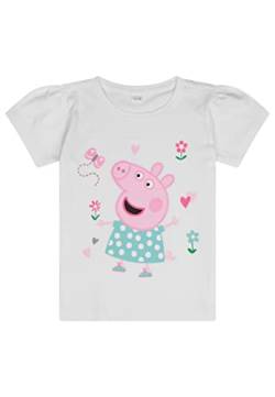 Peppa Wutz Pig Kinder Mädchen T-Shirt (as3, Numeric, Numeric_110, Numeric_116, Regular) von ONOMATO!