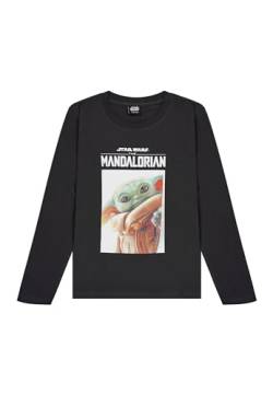 Star Wars The Mandalorian Grogu Kinder Jugentliche Longsleeve Langarm-Shirt, Größe Kids:164-170 von ONOMATO!