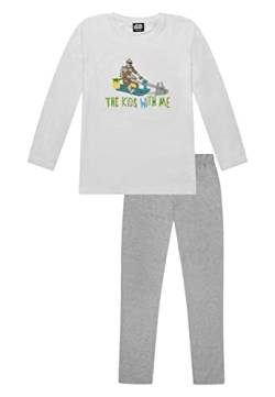 Star Wars Yoda Mando Kinder Jungen Schlafanzug Pyjama Langarm-Shirt + Schlaf-Hose, Größe Kids:134-140 von ONOMATO!