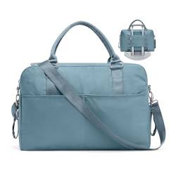 Weekender Tasche für Frauen, Reisetasche Übernachtung Duffel Bag Carry On Bag mit Nassfach & Trolleyhülle, Sport Gym Bag, Blau von ONXTHIN