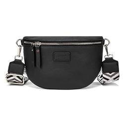 OOG Damen Handtasche Groß Damen Tasche Henkeltasche Mode Henkeltasche Leder Für Damen Top Griff Inklusive Geldbörse Schwarz von OOG