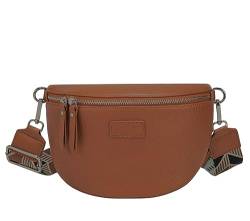 OOG handytasche zum umhängen leder Made in Italy Damen Kleine Umhängetasche Schultertasche Handy echtes Leder Cross-Body Geldbörse Brieftasche in Camel von OOG