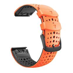 OPKDE 22 x 26 mm Smartwatch-Armbänder für Garmin Fenix 7 7X Epix/Instinct 2/Coros Vertix Vertix2 Schnellverschluss-Armband aus Silikon, 26mm Fenix 7X, Achat von OPKDE