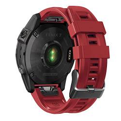 OPKDE Armband für Garmin Fenix 7X 7 6 6X Pro 5 5X Plus/Coros Vertix Smartwatch 26, 22 mm, Silikonarmband, atmungsaktives Uhrenarmband für VERTIX2, 26mm Fenix 7X, Achat von OPKDE
