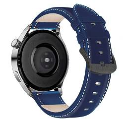 OPKDE Leder-Uhrenarmband 22 mm für Garmin Venu 2 Vivoactive 4 Smartwatch, Ersatzarmband, Zubehör, 22mm Width, Achat von OPKDE