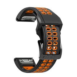 OPKDE Silikon-Lederarmband für Garmin Fenix 7 7X 5 5X Plus 6 6X Pro Smartwatch QuickFit Easyfit Armband 26 22 mm, 22mm Fenix 5 5Plus, Achat von OPKDE