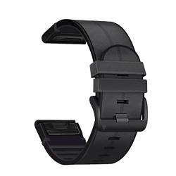 OPKDE Silikon-Lederarmband für Garmin Fenix 7 7X 5 5X Plus 6 6X Pro Smartwatch QuickFit Easyfit Armband 26 22 mm, 26mm For Fenix 5X 5XPlus, Achat von OPKDE