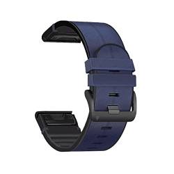 OPKDE Smartwatch-Armband für Garmin Fenix 7 7X 6 6X Pro 5X 5 Plus 3HR MK2 D2 Watch Quick EasyFit Leder Silikon Armband, 22mm Fenix 6 6Pro, Achat von OPKDE