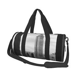 New York City Print Duffel Bag Übernachtung Tasche Große Kapazität Faltbare Unisex Turnbeutel für Reisen Outdoor, Schwarz, Einheitsgröße, Schwarz , Einheitsgröße von OPSREY