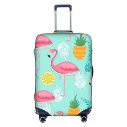 OPSREY Free Whitetail Hirsch bedruckte Kofferhülle Reisegepäckhüllen Elastische Gepäckhüllen, Flamingo, M von OPSREY