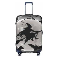 OPSREY Hawaiianische Slogans bedruckte Kofferhülle Reisegepäckhüllen Elastische Gepäckhüllen, Halloween-Hexe, S von OPSREY