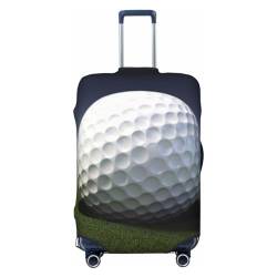OPSREY Kofferhülle mit Golfball-Aufdruck, elastisch, waschbar, Koffer-Schutz für 53,3 - 81,3 cm, Schwarz , S von OPSREY