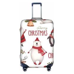 OPSREY Kofferhülle mit Weihnachtsmann-Motiv, bedruckt, Reisegepäckhüllen, elastische Gepäckhüllen, Weihnachtsmann, XL von OPSREY
