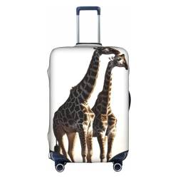 OPSREY Reisegepäckhüllen mit afrikanischem Elefantenmotiv, Spandex, waschbar, für 45,7–81,3 cm Gepäck, Afrikanische Giraffe, Medium von OPSREY