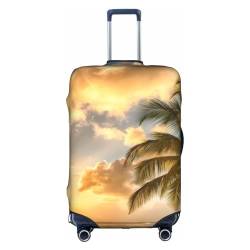 OPSREY Sunset Hawaiian Palm Tree Printed Suitcase Cover Travel Luggage Sleeves Elastic Luggage Sleeves, Sonnenuntergang Hawaii Palme, L von OPSREY