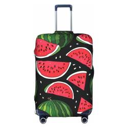 OPSREY Winter Old Cable Ski Lift Printed Suitcase Cover Traveling Luggage Sleeves Elastic Luggage Sleeves, wassermelone, S von OPSREY