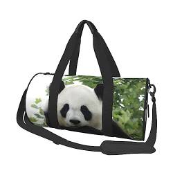 Schöne Panda Print Seesack Übernachtung Tasche Große Kapazität Faltbare Unisex Turnbeutel Für Reisen Outdoor, Schwarz, Einheitsgröße, Schwarz , Einheitsgröße von OPSREY