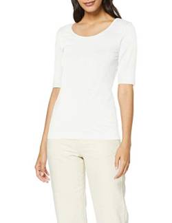 OPUS Damen Daily F T-Shirt, Elfenbein (Milk 1004), (Herstellergröße: 38) von OPUS