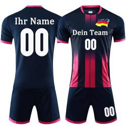 Personalisiertes Fußball Trikot & Shirts Benutzerdefiniert Trikot Fussball mit Eigenem Namen Nummer Team LogoTrikot Fußball Geschenke für Kinder Jungen Herren von OPUTWDF