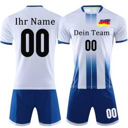 Personalisiertes Fußball Trikot & Shirts Benutzerdefiniert Trikot Fussball mit Eigenem Namen Nummer Team LogoTrikot Fußball Geschenke für Kinder Jungen Herren von OPUTWDF