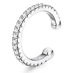 ORAZIO 925 Sterling Silber Ohr Manschette Ohrringe CZ Non-Piercing Fake Helix Knorpel Manschette Ohrringe Conch Manschetten Ohrringe für Frauen von ORAZIO