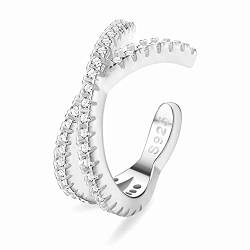 ORAZIO 925 Sterling Silber Ohr Manschette Ohrringe CZ Non-Piercing Fake Helix Knorpel Manschette Ohrringe Conch Manschetten Ohrringe für Frauen von ORAZIO