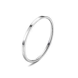 ORAZIO S925 Sterling Silber Ringe für Frauen Männer minimalistisch Daumen Stacking zierlich Aussage Ring hoch poliert Ewigkeit Hochzeit Band Ringe Komfort Fit Größe 5 bis 10 3 von ORAZIO