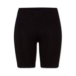 ORIGINAL BASICS Damen Kurze Leggings Radlerhose aus Baumwolle Blickdicht Hoher Bund (1 Pack) Schwarz L-XL (40-42) von ORIGINAL BASICS