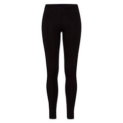 ORIGINAL BASICS Damen Leggings aus Baumwolle Lang Blickdicht Normaler Bund (1er Pack) Schwarz L/XL (40/42) von ORIGINAL BASICS