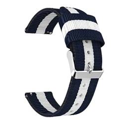 ORKDFJ Nylon-Canvas-Armband für Garmin Vivoactive 3 Music Smartwatch, Ersatz-Sportarmband für Forerunner 245, 245 m Gürtel, 20 mm, Achat von ORKDFJ