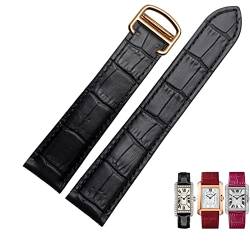 ORKDFJ Uhrenarmband aus echtem Leder, 1617/18/20/22/23/24/25 mm, Armband für Herren/Damen, Ersatzarmbänder für Cartier Tank Solo, 25 mm, Achat von ORKDFJ