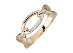 Fingerring OROLINO "585/- Gelbgold Brillant" Fingerringe Gr. 056 (17,8), 0,025 ct SI = kleine Einschlüsse, Gold, gelb (gelb, weiß) Damen Fingerringe von OROLINO