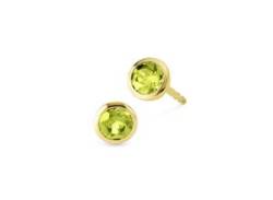 Paar Ohrstecker OROLINO "585/- Gelbgold Peridot" Ohrringe Gr. ONE-SIZE, Gold, gelb (gelb, grün) Damen Ohrstecker von OROLINO