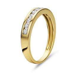 OROVI Damen Diamant Ring Gelbgold, Ewigkeitsring Eternity Ring 14 Karat (585) Gold und Diamanten Brillanten 0.40 Ct, Ehering von OROVI