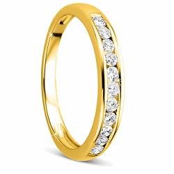 OROVI Damen-Ring Memoire Hochzeitsring GelbGold 14 Karat (585) Brillianten 0.33 carat Verlobungsring Diamantring von OROVI