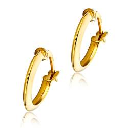 Orovi Damen-Creolen Ohrringe GelbGold Ohrringe 9Karat (375) Ohr-Schmuck von OROVI