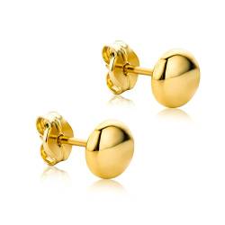 Orovi Kugel Ohrstecker für Damen Ohrringe Gelbgold 9 Karat / 375 Gold Kugelform Ohr-Schmuck von OROVI