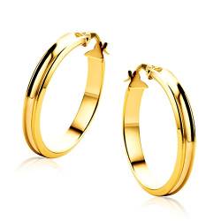 Orovi Ohrringe Damen Gelbgold 9 Karat / 375 Gold Creolen Ohr-Schmuck von OROVI