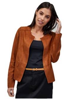 ORSAY Braune Jacke aus Wildleder Blazer für Damen | Perfekte Ergänzung für Business- und Freizeitlooks | Eleganz mit einem Blazer | Damenmode online | Stilvolle Jacken | Trendige Blazer | Büro von ORSAY