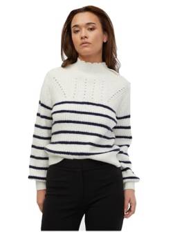 ORSAY Cremefarbener gestreifter Damen-Pullover Damen-Oberteile | Tops, T-Shirts und Blusen | Modische Oberbekleidung | Vielfältige Styles | Trendige Damenmode | Casual Outfits | Elegante Tops M von ORSAY