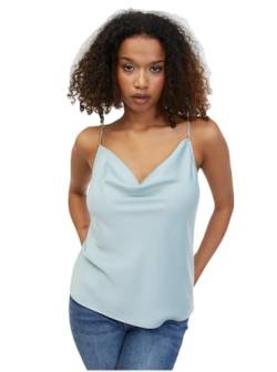 ORSAY Menthol Top aus Satin Damen Damen-Oberteile | Tops, T-Shirts und Blusen | Modische Oberbekleidung | Vielfältige Styles | Trendige Damenmode | Casual Outfits | Elegante Tops 40 von ORSAY