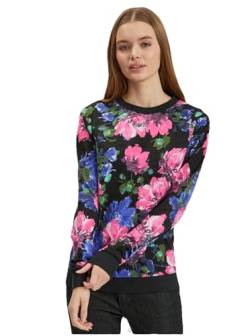 ORSAY Rosa und schwarzes geblümtes Damen-Sweatshirt Damen-Oberteile | Tops, T-Shirts und Blusen | Modische Oberbekleidung | Vielfältige Styles | Trendige Damenmode | Casual Outfits | Elegante Tops XS von ORSAY