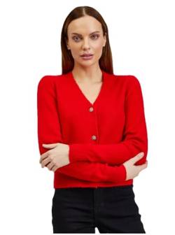 ORSAY Roter Damen Cardigan mit Wolle Damen-Oberteile | Tops, T-Shirts und Blusen | Modische Oberbekleidung | Vielfältige Styles | Trendige Damenmode | Casual Outfits | Elegante Tops S von ORSAY