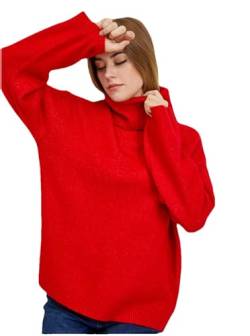 ORSAY Roter Damen Pullover Damen-Oberteile | Tops, T-Shirts und Blusen | Modische Oberbekleidung | Vielfältige Styles | Trendige Damenmode | Casual Outfits | Elegante Tops L von ORSAY