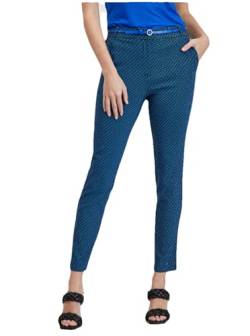 ORSAY Schwarz-blau gemusterte Damenhose Slim Fit Hosen für Damen | Stilvolle Damenhosen | Bequemer Modetrends | Vielseitige Kollektion | Business Casual | Moderne Schnitte 36 von ORSAY