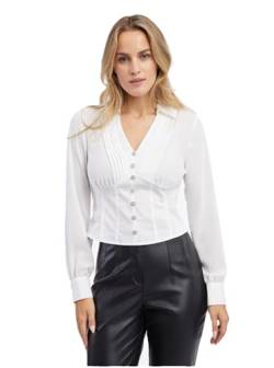 ORSAY Weiße Damenbluse Damen-Oberteile | Tops, T-Shirts und Blusen | Modische Oberbekleidung | Vielfältige Styles | Trendige Damenmode | Casual Outfits | Elegante Tops 40 von ORSAY