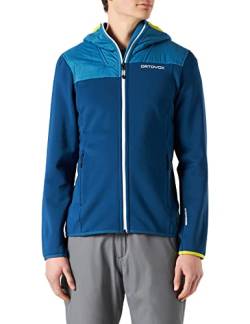 Ortovox Herren Fleece Plus Hoody Hoodie, Petrolblau, M von ORTOVOX